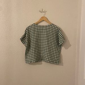 Linenfox Mona Gingham Top